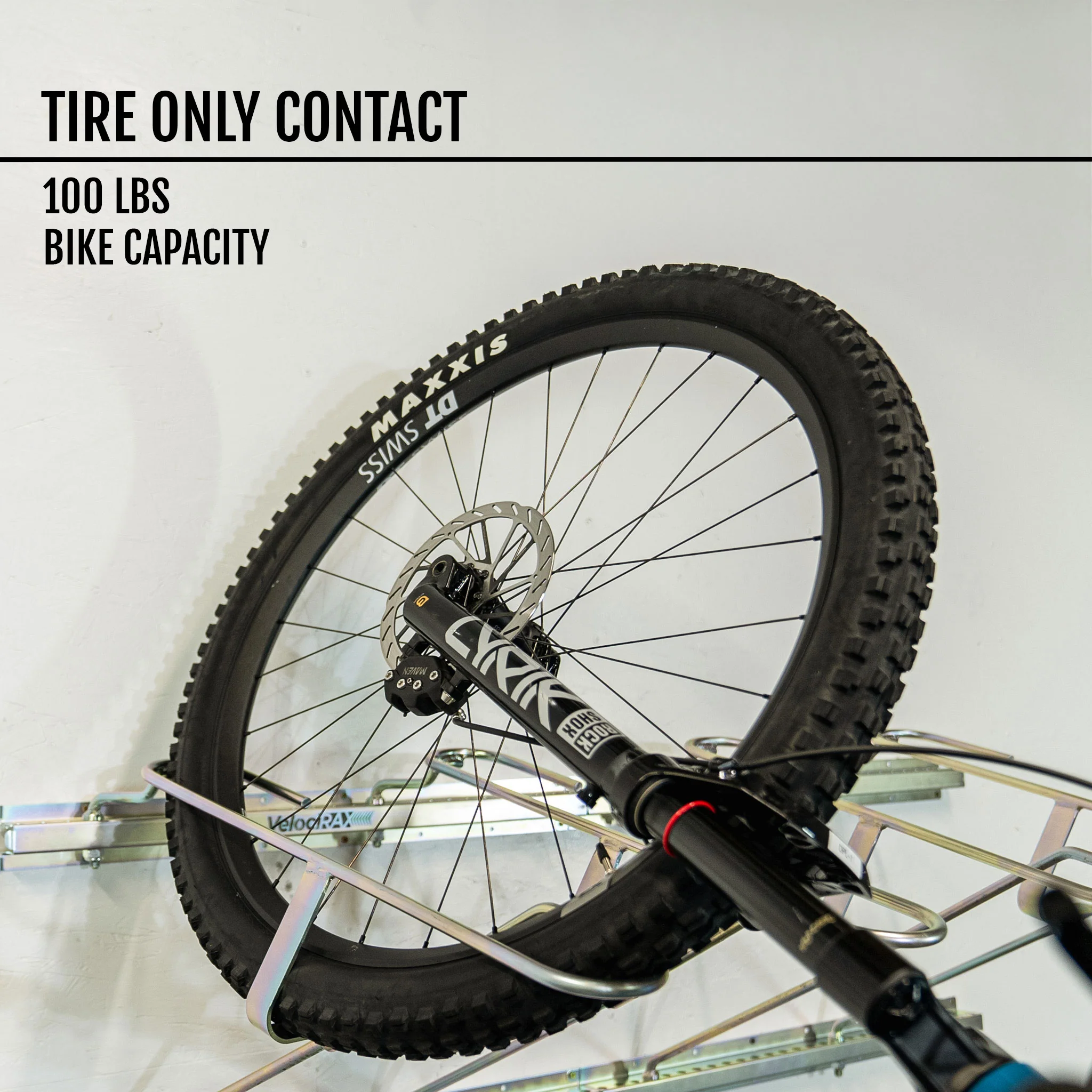 Tilt & Pivot Garage Bike Rack - Image 4