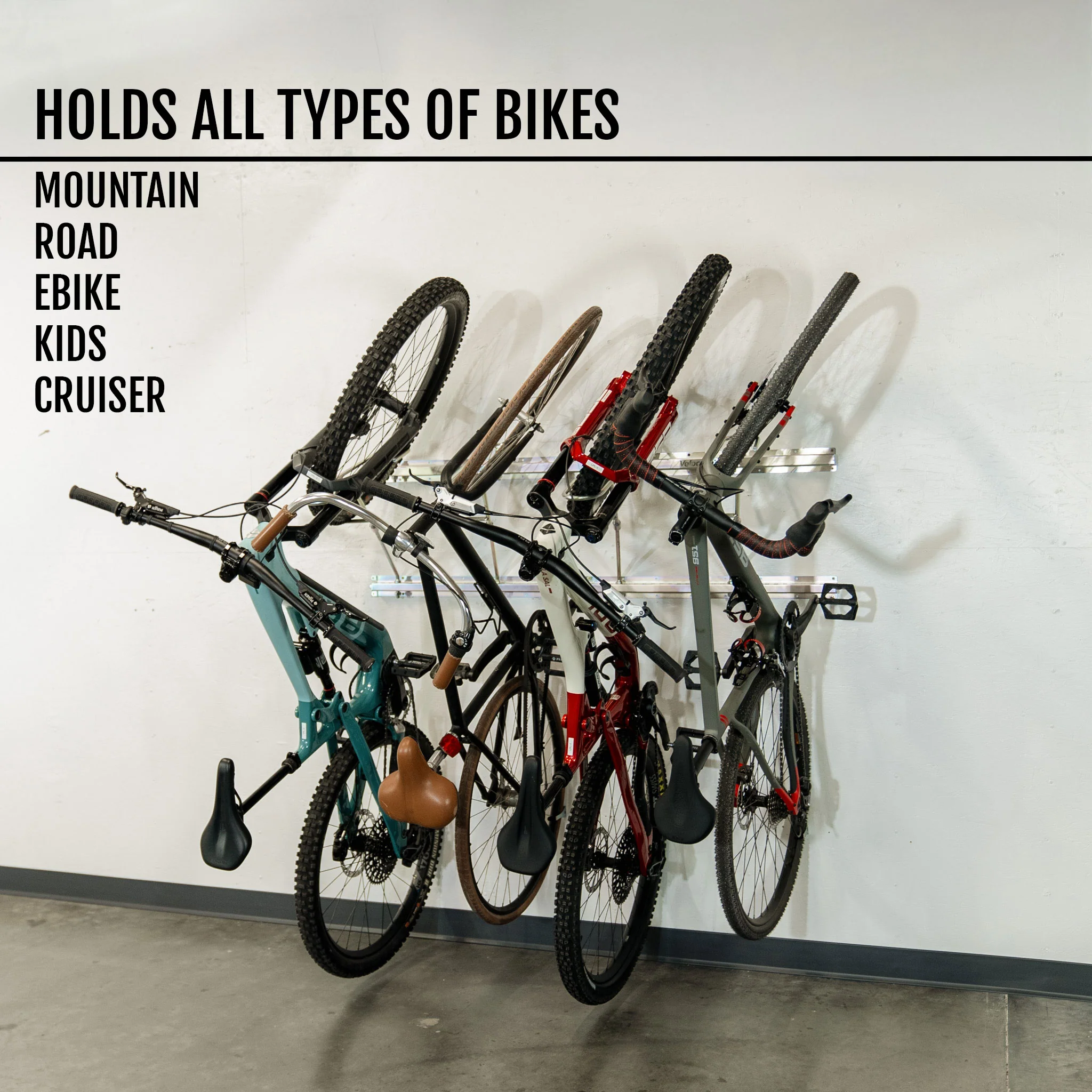 Tilt & Pivot Garage Bike Rack - Image 5
