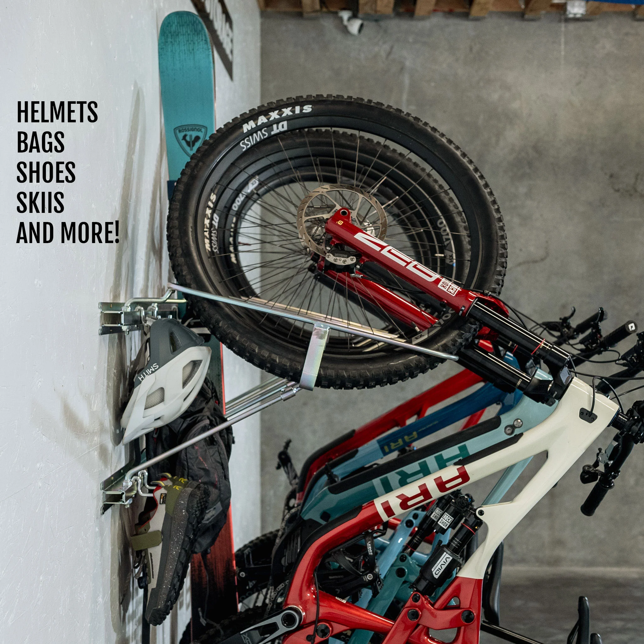 Tilt & Pivot Garage Bike Rack - Image 7