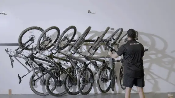 Tilt & Pivot Garage Bike Rack - Image 8